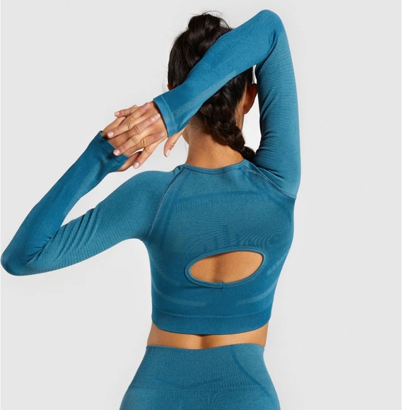 GYMSHARK Geo Seamless crop top - Picture 2 of 5